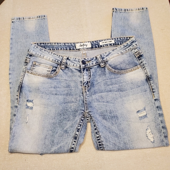 Daytrip Denim - DayTrip 32 Lynx Ankle Skinny Distressed Jeans